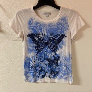Fashion Bug Vintage Y2K Butterfly Graphic Tee